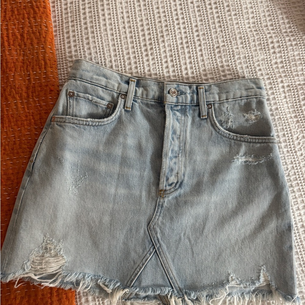 Agolde Denim Mini Skirt, NWT Size 27